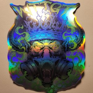 Gas Mask Big Holographic Slap